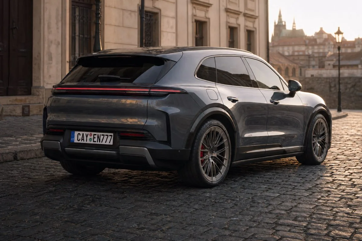 Porsche Cayenne Turbo Electric — чешские номера